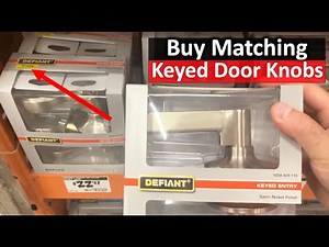 How to Buy Matching Keyed Door Knobs in Hardware Store | The DIY Guide | Ep 181