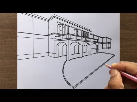 How to Draw a Building in 2 Point Perspective