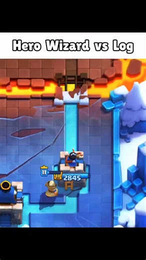Sooraj Gaming on Instagram: "Hero Wizard vs Log 🥀 #clashroyale #clashroyalememes"