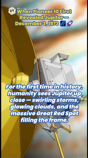 When Pioneer 10 First Revealed Jupiter — December 3, 1973 🌌🚀 #historyshorts