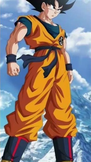 Goku in normal form and in God form