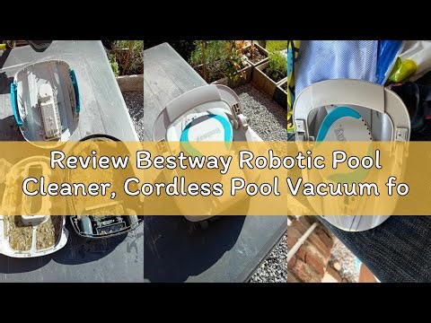 Review Bestway Robotic Pool Cleaner, Cordless Pool Vacuum for Above Ground Pool, 30Mins Cleaning Tim