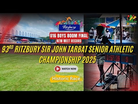 Record-Breaking Run! | U16 Boys 2025 Sir John Tarbet Athletic Championship Highlights