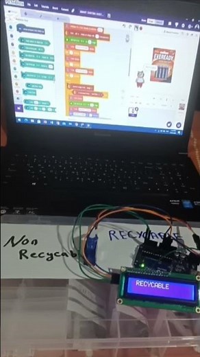 AI Waste Sorting Bin Using Arduino & PictoBlox | Smart Recycling System ♻️🤖