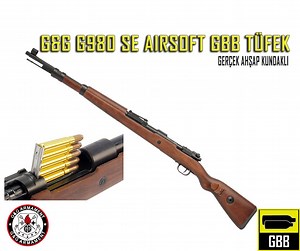 GuayGuay G980 SE AIRSOFT KAR98 SHELL EJECT GBB TÜFEK (GGS-98E-GAS-WNB-NCM) | GUAY GUAY AIRSOFT | GBB Airsoft Tüfek