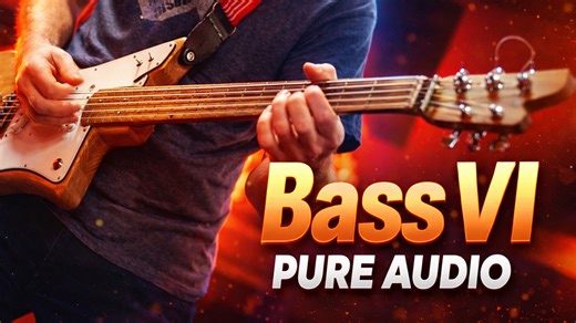 Pure analog music: Antique wood bass VI performance