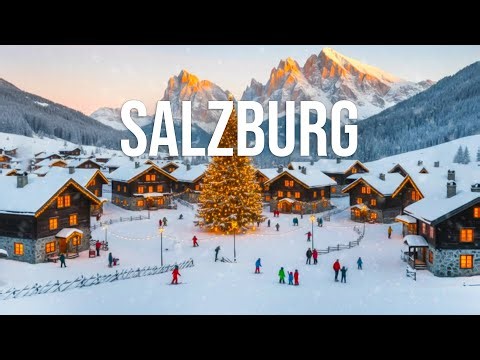 Salzburg in Winter 4K | Alpine Snowfields, Quiet Valleys & Historic City Landmarks