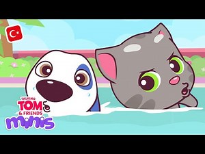 Konuşan Tom ve Arkadaşları Minikler - Yüzme Havuzu Meydan Okuması (42. Bölüm)