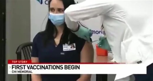 The first Covid shot being administered. And according to the TGA's own data, and similar health databases in the U.S., U.K., Europe, etc., the deaths and injuries reads the same — more deaths and injuries from the Covid shot than the sum of every other vaccine in history. And of course, people refer to it as a vaccine, but basic research will reveal the changes made in the last seven years to accommodate what was coming. Safe and effective? Fear and compliance. | Create-Action-Inspire
