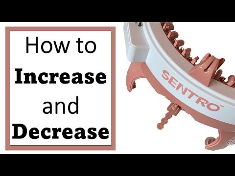 How to increase and decrease on Circular Knitting Machine | Sentro Addi Prymm | Beginner Series