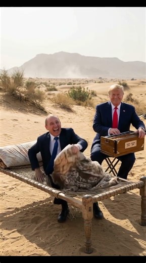 🎵 Trump Playing Harmonium… Putin Can’t Stop Dancing 😂 #shortsfeed #satire #comedy #usa #trump #putin