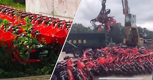 Who killed the electric bike? Jump e-bikes spied being sent to the crusher