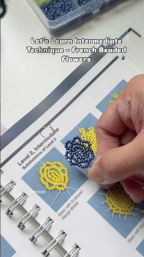 Let’s Learn Intermediate Technique - French Beaded Flowers 💐