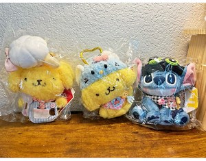 Kawaii Blue Alien, Yellow Dog, Plush Keychain, Bag Charm, Ornament, Handmade, Gift - Etsy Australia