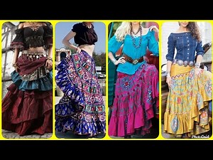 Gorgeous Bohemian gypsy skirts outfits designs for girls