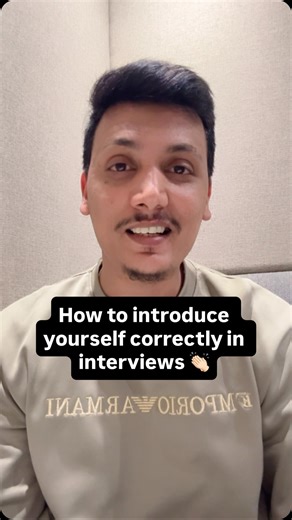 Zahid Khan on Instagram: "How to Introduce correctly Yourself in the interviews ? 👏🏻 #softwareengineer #softwaredeveloper #softwarejobs #viralreels #funny #interview #softwareengineerfunny #internship #interviewtips #introduction #howtointroduceyourself"