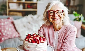 Happy Birthday Old Lady Images – Browse 8,084 Stock Photos, Vectors, and Video