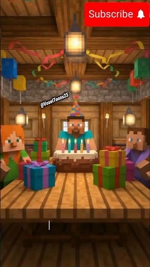 STEVE BIRTHDAY | Minecraft Story | #022 #shorts