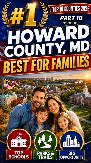 #1 BEST COUNTY IN AMERICA FOR FAMILIES IN 2026: HOWARD COUNTY, MARYLAND! #realestate