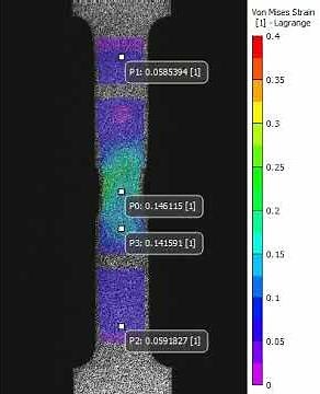 von Mises strain evolution for an Inconel welded specimen