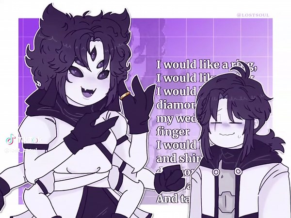 I would like a ring — I don't know what happened to the quality, helpp😭😭 ib: @네더라이트곡괭이 @Watcher Sans @Raye 💜 Characters owned by Jael Pañeloza (Jakei) #xtale #undertale #xtalemuffet #xtalefrisk #animationmeme