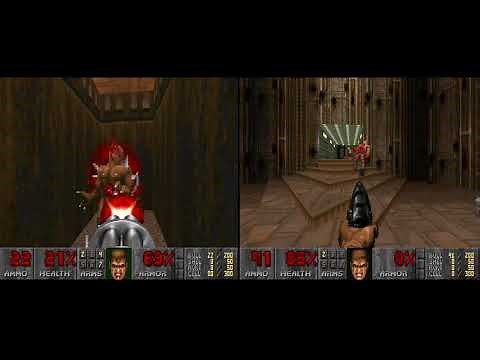 DOOM 2 Map 1 Entryway Cooperative Split Screen Xbox One