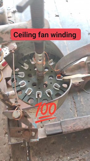 Ceiling fan rewind machine/singal diy #motorwiring #reelsviralシ #reelsfypシ #reelsfacebook #ceilingfan #jugad | subhash electronics