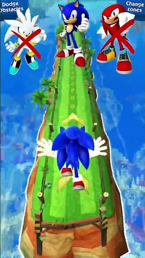 🔥 Sonic Dash – Sonic, Shadow & Knuckles Epic Run! 🦔💨 | High Combo Challenge