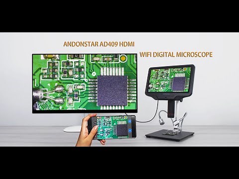 PCB Soldering Tutorial Tool 10.1-inch HDMI Digital Microscope AD409 For DIY Electronics Repairs