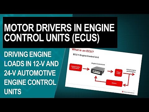 Motor Drivers In Engine Control Units (ECUs)