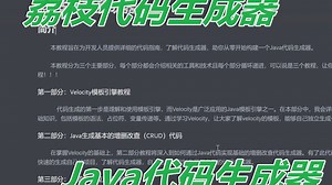 荔枝代码生成器Java代码生成器 VTL基本介绍：变量、注释、变量进阶，软件开发定制