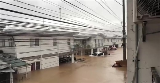 Typhoon Tino Floods Homes In Talisay