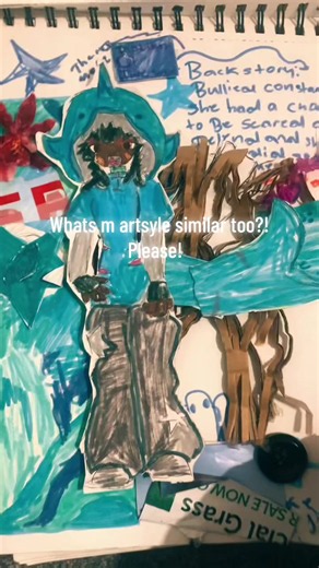 What is it I like messy artstyle and Russian ama try that #fyp #sketchbook #viral #xybca #trending