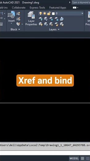 xref and bind in autocad