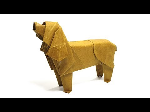 ORIGAMI AMERICAN COCKER SPANIEL TUTORIAL (Satoshi Kamiya) 折り 紙 アメリカンコッカースパニエル DOG PERRO