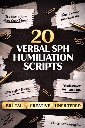 20 Brutal SPH Scripts | Short Verbal Humiliation Scripts | Ready to Use | Domination Roleplay Content | Instant Download - Etsy