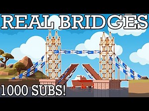 3 ICONIC BRIDGES built by a real engineer in Poly Bridge 2! 1000 subscriber special!