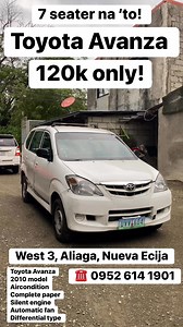 331K views · 4.6K reactions | Murang 7 seater ba hanap mo? I got you! 120k lang ang ating Toyota Avanza 2010 model Complete paper Aircondition Maganda makina | Sam Garage | Facebook