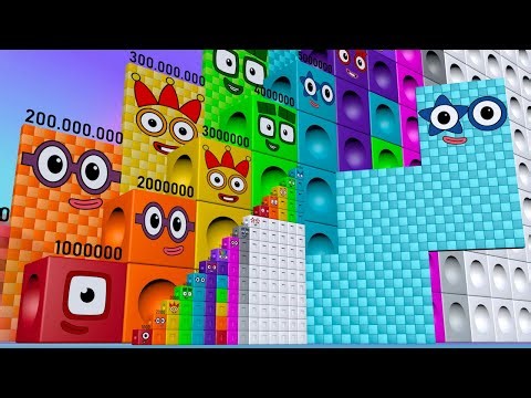 AMAZING Numberblocks Puzzle Step Squad 500 to 500,000 500,000,000 MILLION BIGGEST Numberblocks