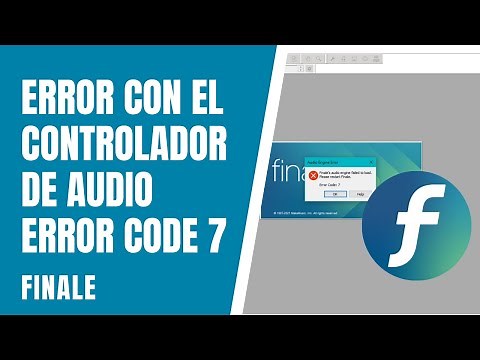 Solución error controlador de audio de Finale | Finale