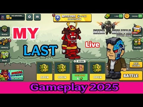 mini militia live stream ll LAST GAMEPLAY 2025 ll mini militia live ll #55