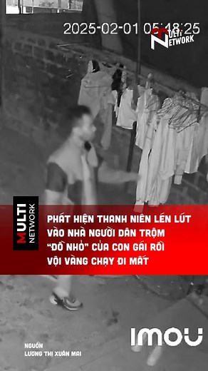 1.1M views · 588 reactions | Phát hiện thanh niên lén lút vào nhà người dân trộm “đồ nhỏ” của con gái rồi vội vàng chạy đi mất #MultiTV #reels #reelsvn | Vietnam's Next Top Model | Facebook
