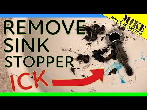 Removing a Sink Drain Stopper to Unclog it - Mikes Inventions
