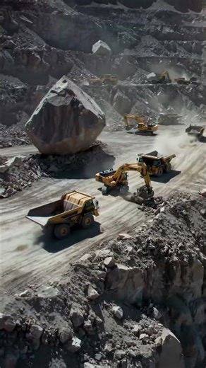 Massive Machines in Action: Open-Pit Mining & Excavation! 🏗️