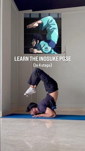 Demon Slayer Inosuke pose Tutorial ✅ Elbow Stand #calisthenics #anime #yoga #shorts #mobility #gym