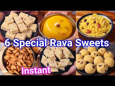 Instant & Easy Rava - Sooji Sweets - Anybody Can Make It | Suji Ka Jhatphat Sweets & Desserts