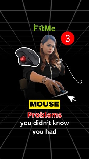 FitMe on Instagram: "This mouse doesn’t move — your thumb does 🖱️😌 A trackball mouse keeps your wrist almost still, reducing unnecessary movement, strain, and those random aches after long work hours. Less wrist travel. More control. Perfect for tight desk spaces and precision work. If your wrist gets tired faster than you do, this is your sign to switch. Because working smart > suffering silently. . . trackball mouse , ergonomic trackball mouse , mouse ergonomics , wrist pain fr
