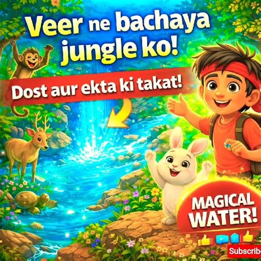 “जंगल में खत्म हो गया पानी 😱 | Veer ne kaise bachaya sabko? | Emotional Story”