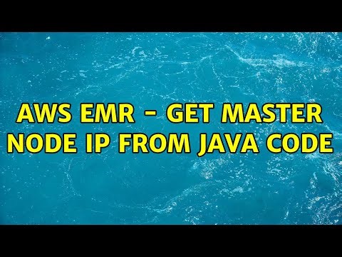 AWS EMR - Get master node ip from java code