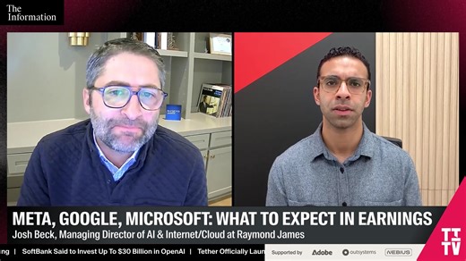 The Information’s TITV is first in tech news and analysis from the people that break and shape the story. The rest is just commentary. Watch every weekday at 10 am PT/ 1 ET on The Information.com, App, YouTube, X—and on demand wherever you get your podcasts. | The Information
